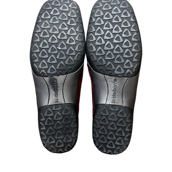 Women's Liz Claiborne Red Suede Tassel Loafers Size 7M - Picture 7 of 8